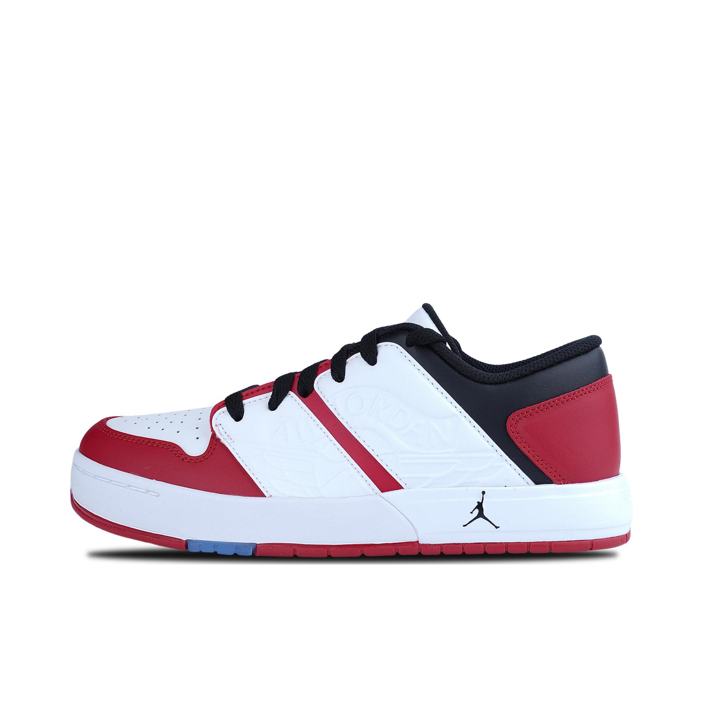 推荐商品：Jordan Nu Retro 1 复古透气 防滑耐磨 缓震 板鞋 大童/红色/白色