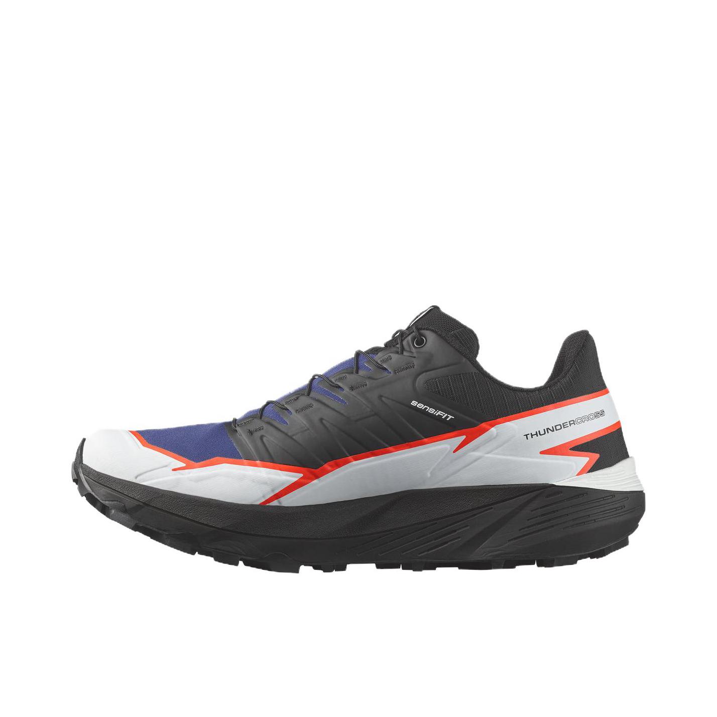 推荐商品：Salomon/萨洛蒙 Thundercross 轻便舒适 防滑耐磨 弹性支撑 防水 运动 跑鞋 黑色/白色