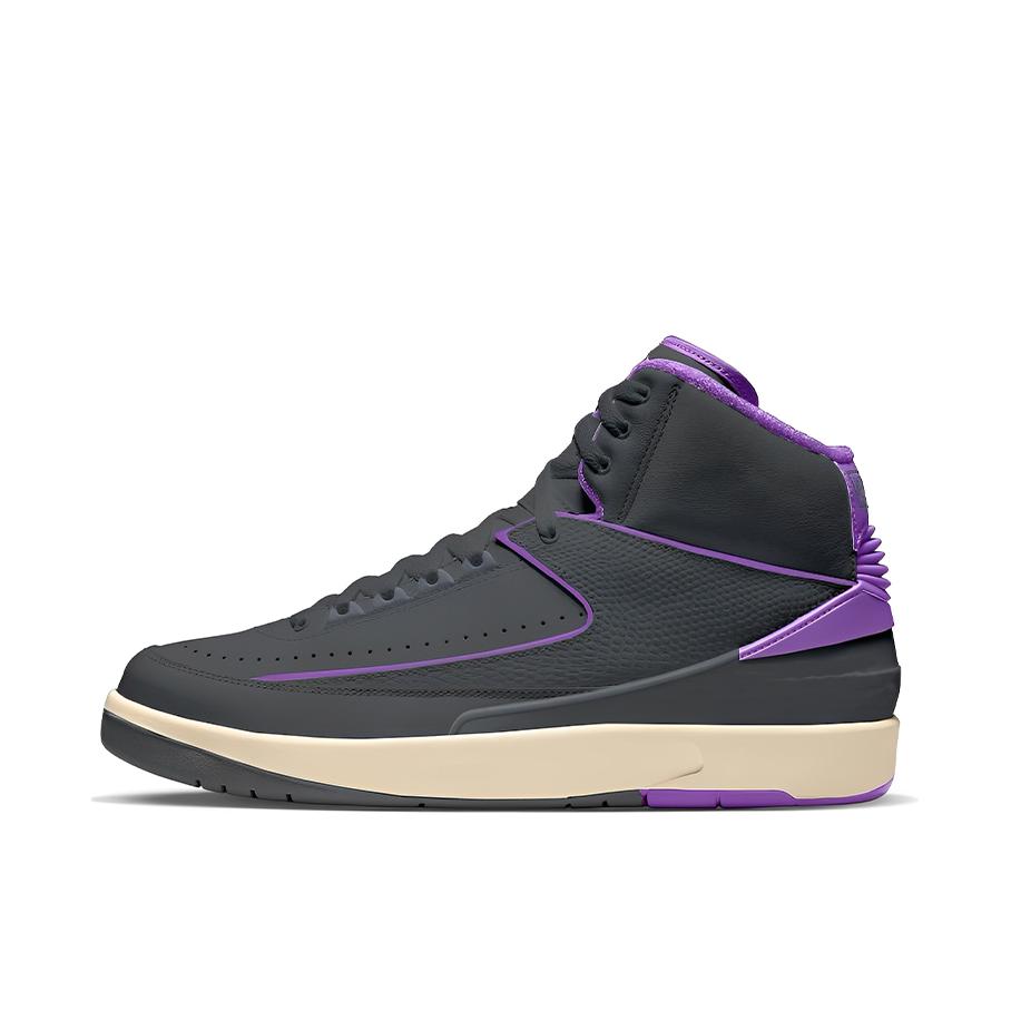 推荐商品：Air Jordan 2 运动休闲鞋 缓震防滑耐磨潮流复古包裹性 黑色/紫色