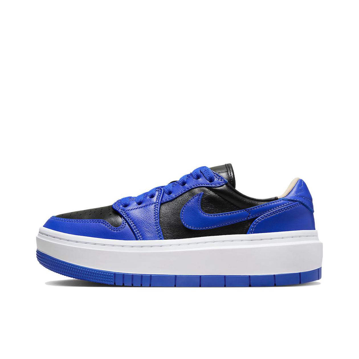 推荐商品：Jordan Air Jordan 1 elevate 板鞋 圆头厚底减震防滑复古增高 低帮/白色/蓝色/黑色