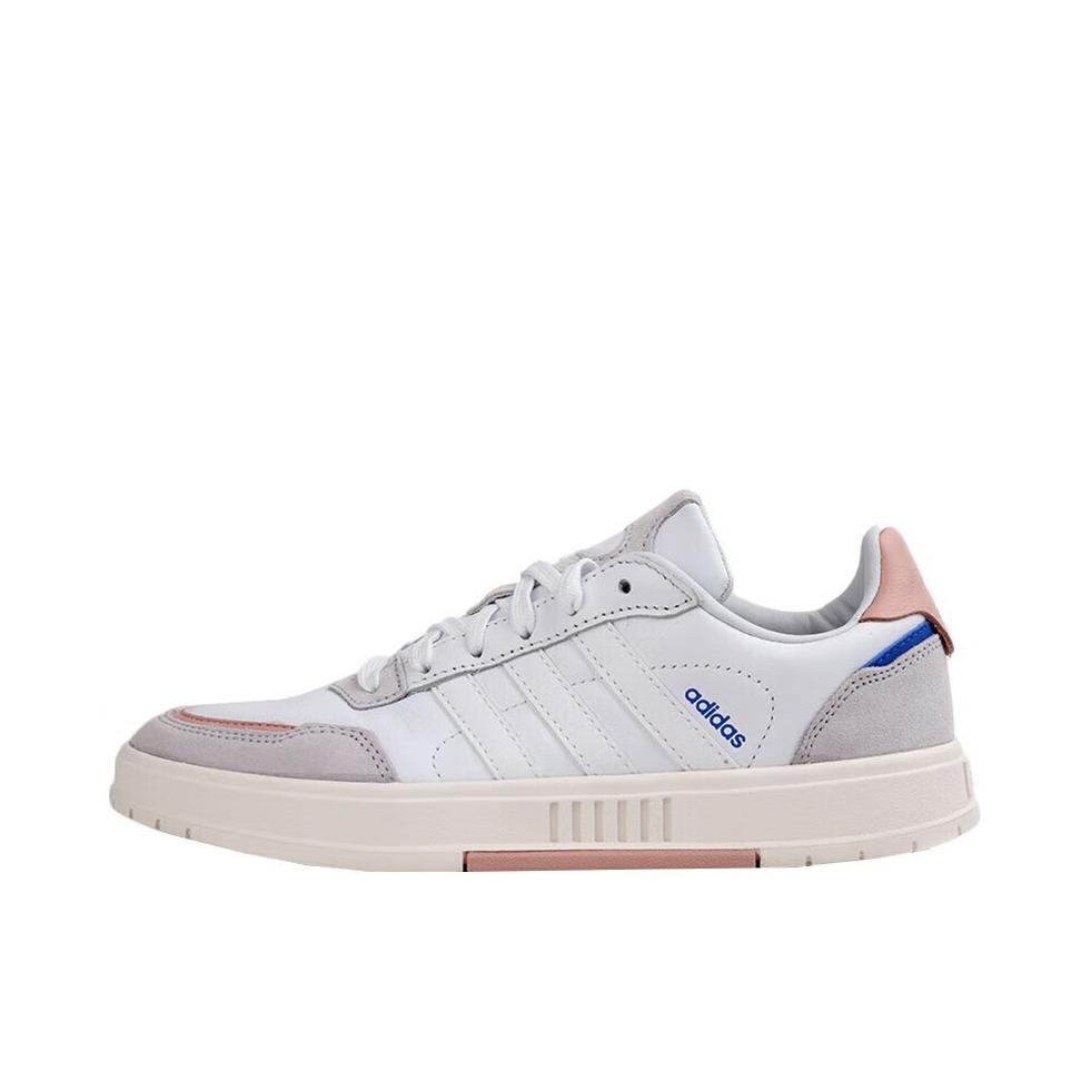 推荐商品：adidas NEO Courtmaster 板鞋 百搭复古防滑耐磨轻便透气合成革 女款/白色/灰色/粉色