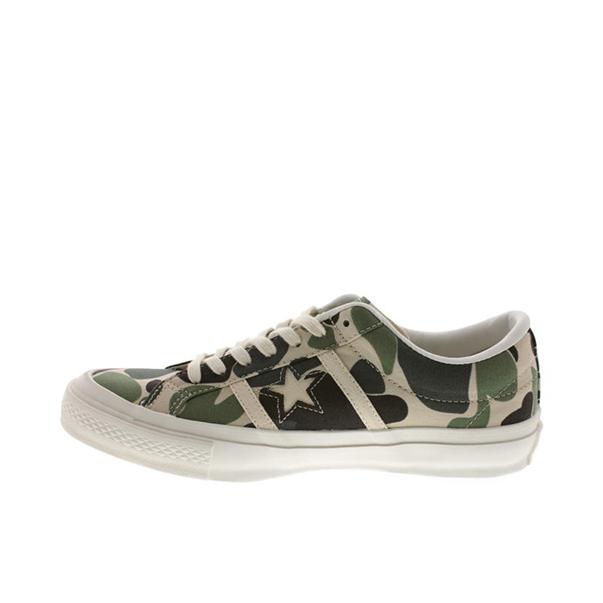 推荐商品：Converse/匡威 One Star 翻毛皮 防滑 复古 星星鞋 板鞋 STAR&BARS 83 CAMO 绿迷彩