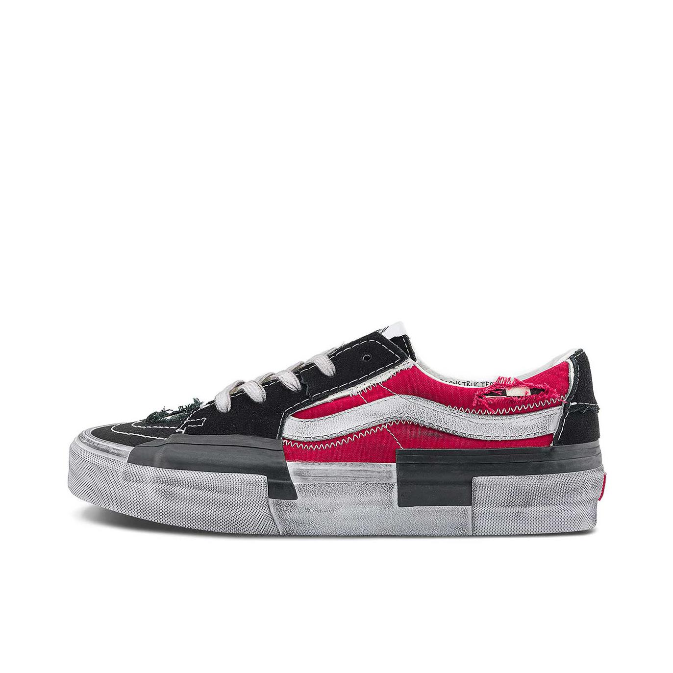 推荐商品：Vans/范斯 SK8-Low 板鞋 防滑耐磨舒适减震潮流拼接百搭休闲复古风帅气高街运动简约风薄底 黑色/红色
