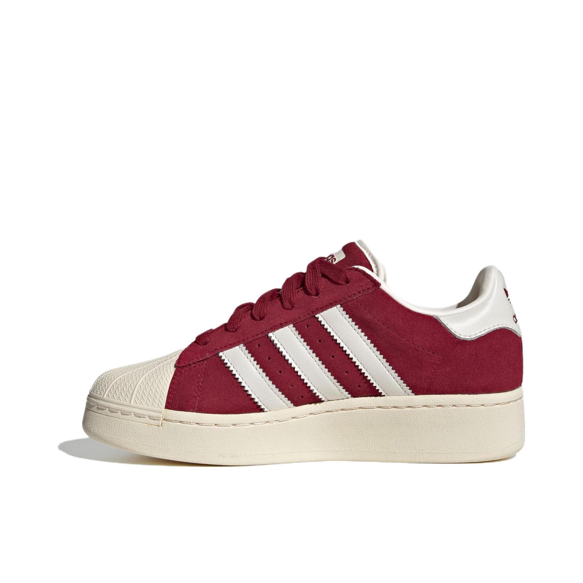 推荐商品：【宋雨琦同款】 adidas Originals Superstar 板鞋 轻便贝壳头薄底舒适百搭耐磨复古 白色/红色/米色