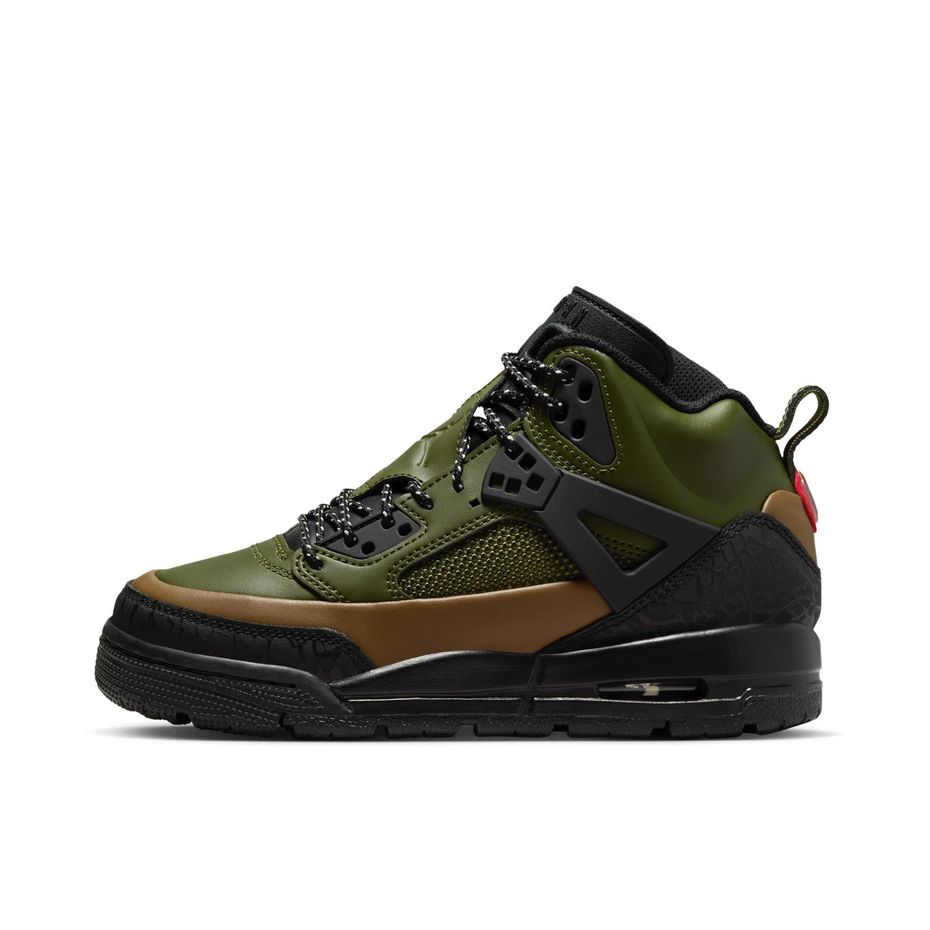推荐商品：Air Jordan Spizike 篮球鞋 防滑耐磨舒适缓震复古时尚气垫训练冬季轻便比赛支撑包裹性增高 GS/橄榄绿