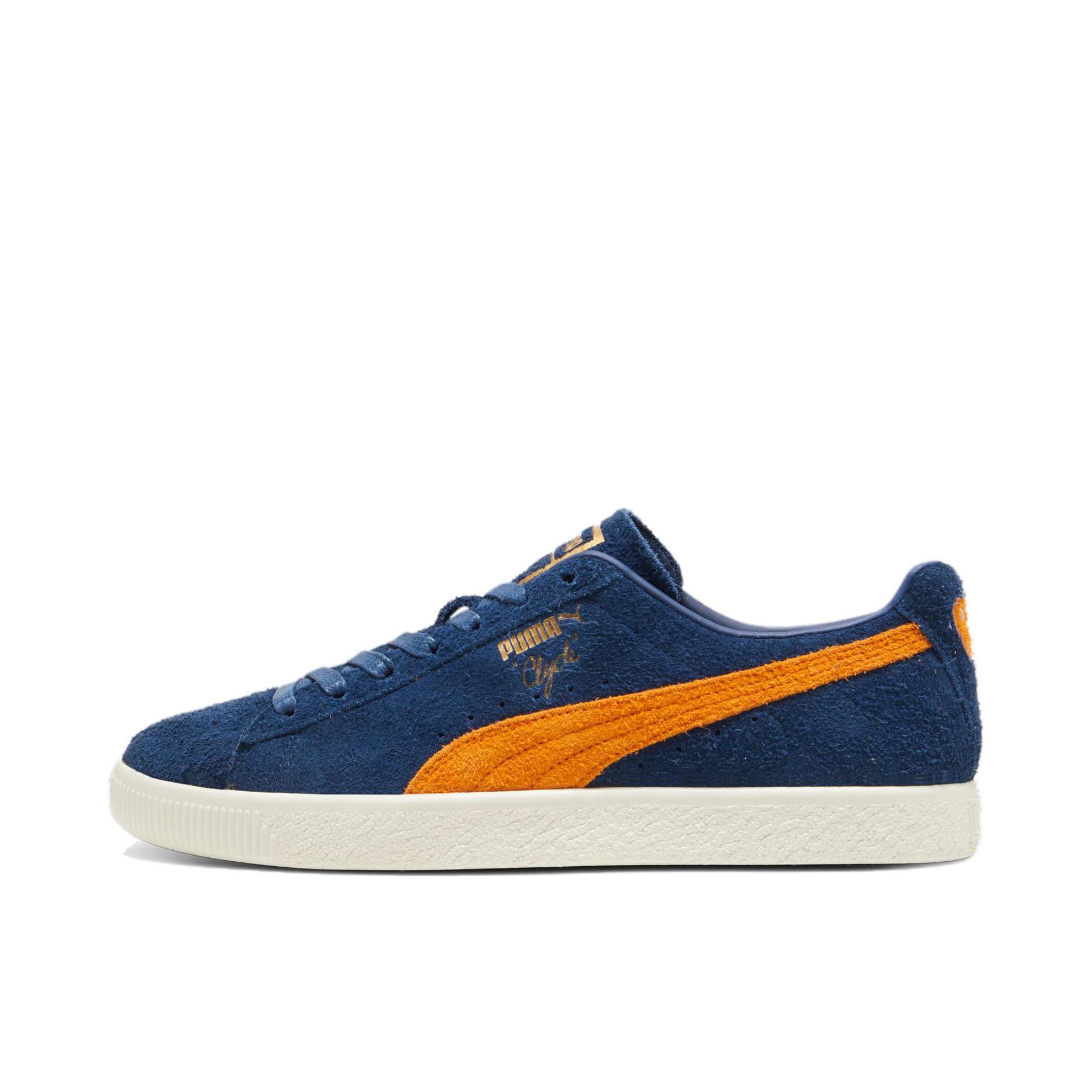 推荐商品：Puma/彪马 Clyde OG 板鞋 烫金标志舒适轻便防滑耐磨复古贴合 蓝色