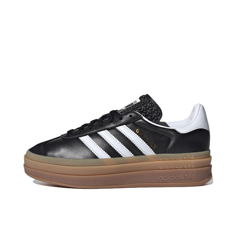 推荐商品：adidas Originals Gazelle Bold T头鞋 德训鞋 运动休闲鞋 经典厚底防滑耐磨贴合 皮面/黑色/白色