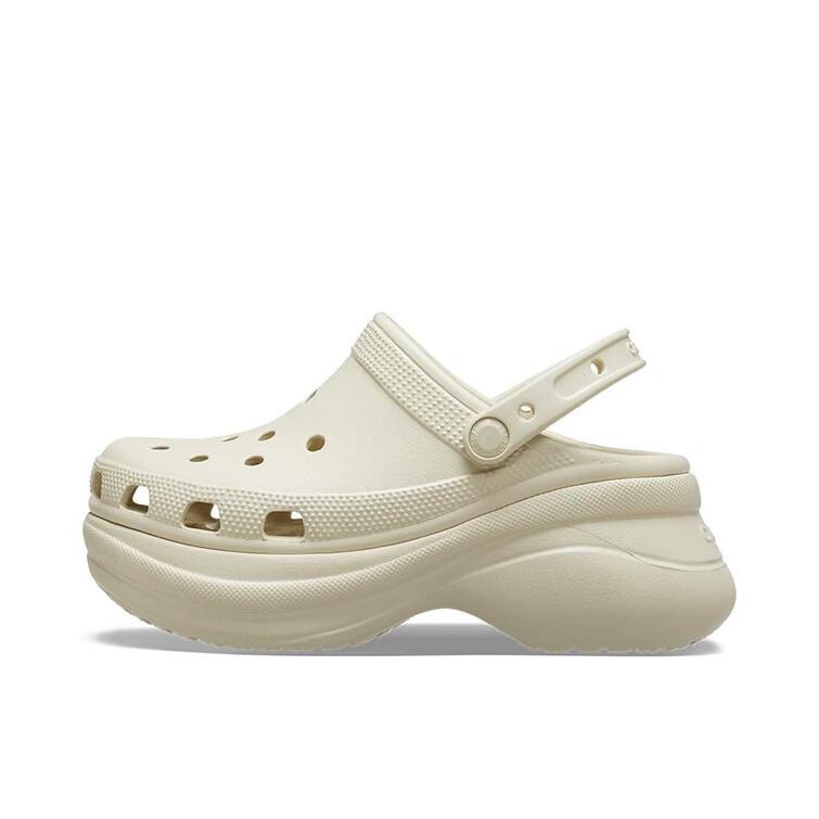 推荐商品：【杨幂同款】Crocs/卡骆驰 Classic BAE Clog 小鲸鱼 复古 坡跟 厚底 增高 防滑耐磨 涉水 运动 沙滩 圆头 洞洞鞋 凉鞋 米白色