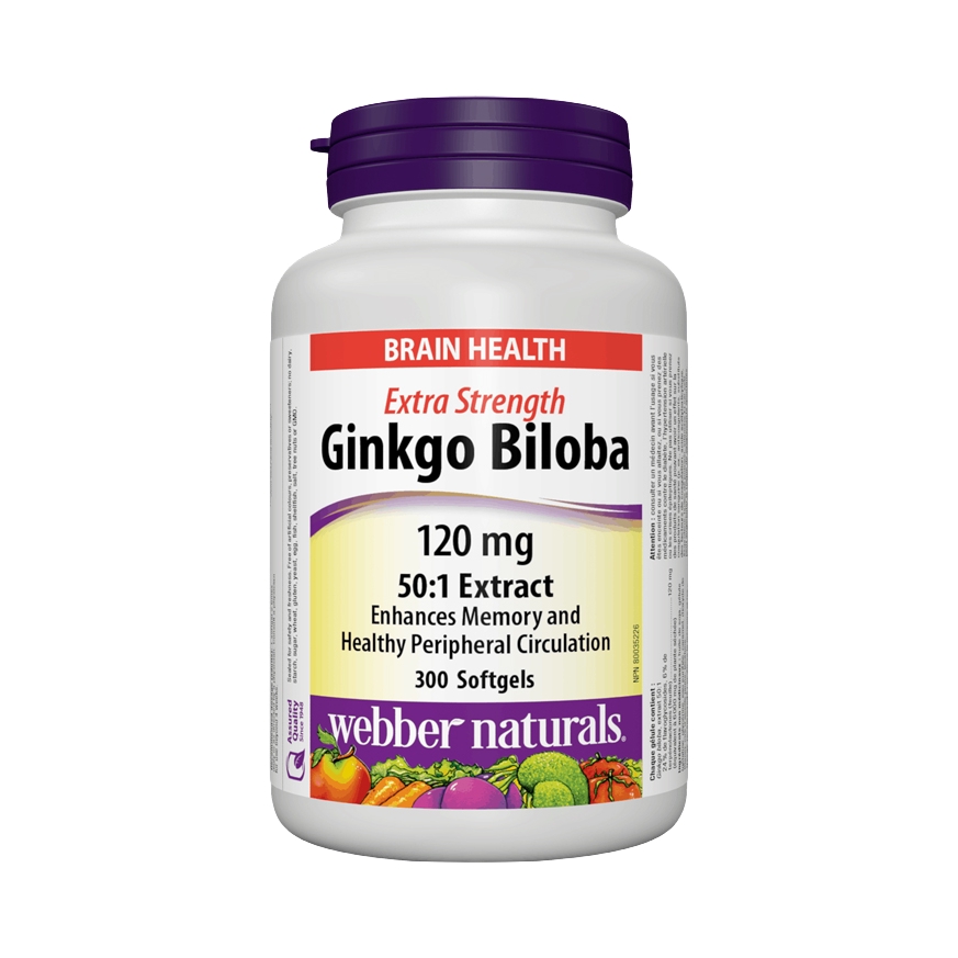 推荐商品：Webber Naturals/伟博 Ginkgo Biloba 银杏高浓缩精华胶囊