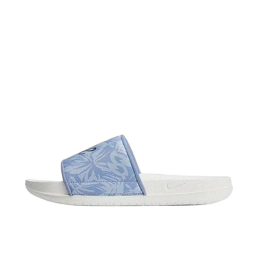 推荐商品：Nike Offcourt Slide 运动 防滑耐磨 透气 外穿 一字 橡胶底 拖鞋 女款/钴蓝色/帆白色