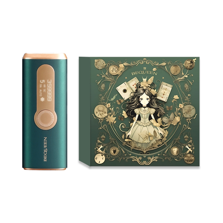 推荐商品：BEQUEEN/铂珂 魔法少女绿宝石冰点脱毛仪礼盒装 净毛嫰肤医用级无痛