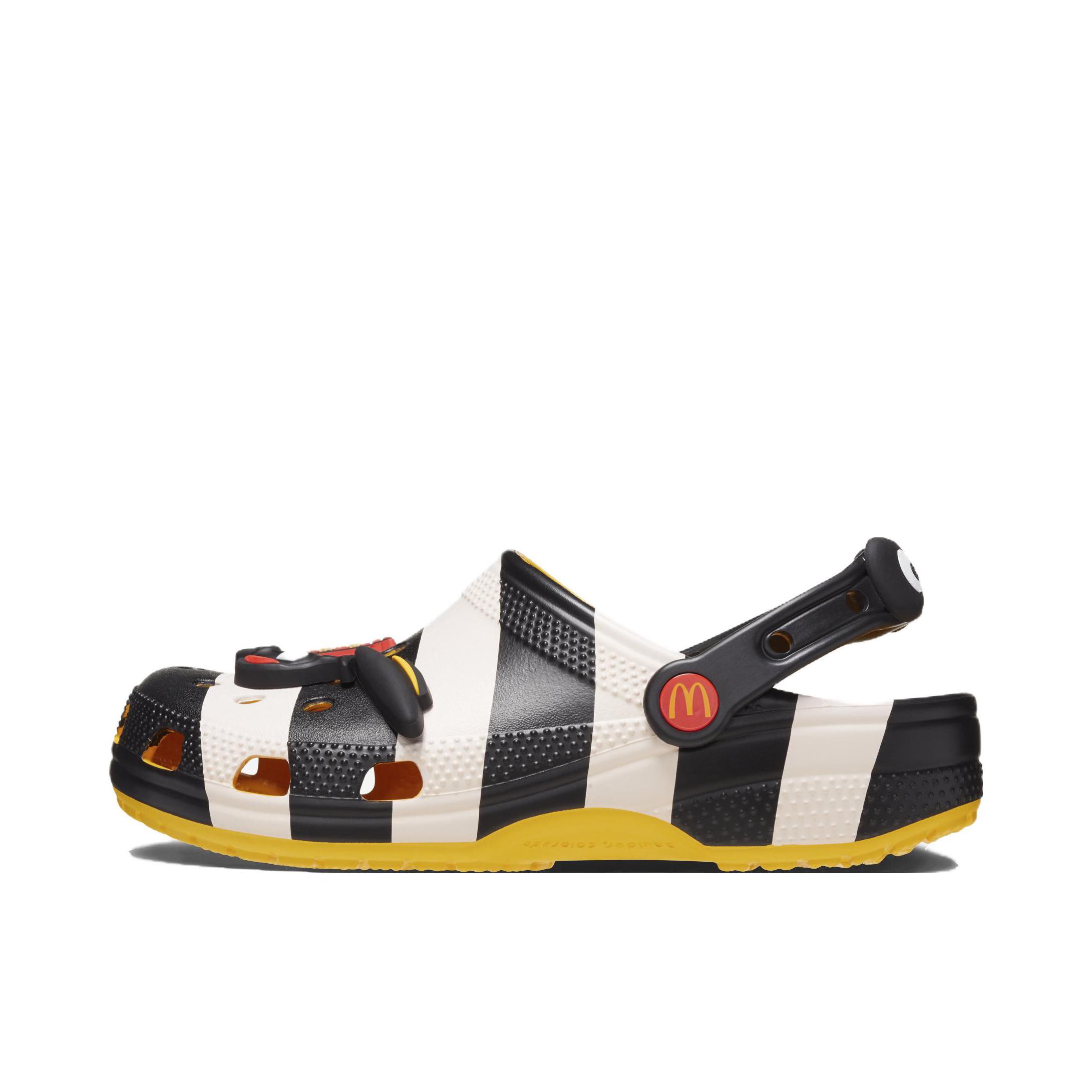 推荐商品：Crocs/卡骆驰 Classic Clog 经典克骆格 防滑耐磨 包头百搭 休闲舒适 外穿圆头 运动沙滩 户外 洞洞鞋 凉鞋 麦当劳联名/汉堡神偷