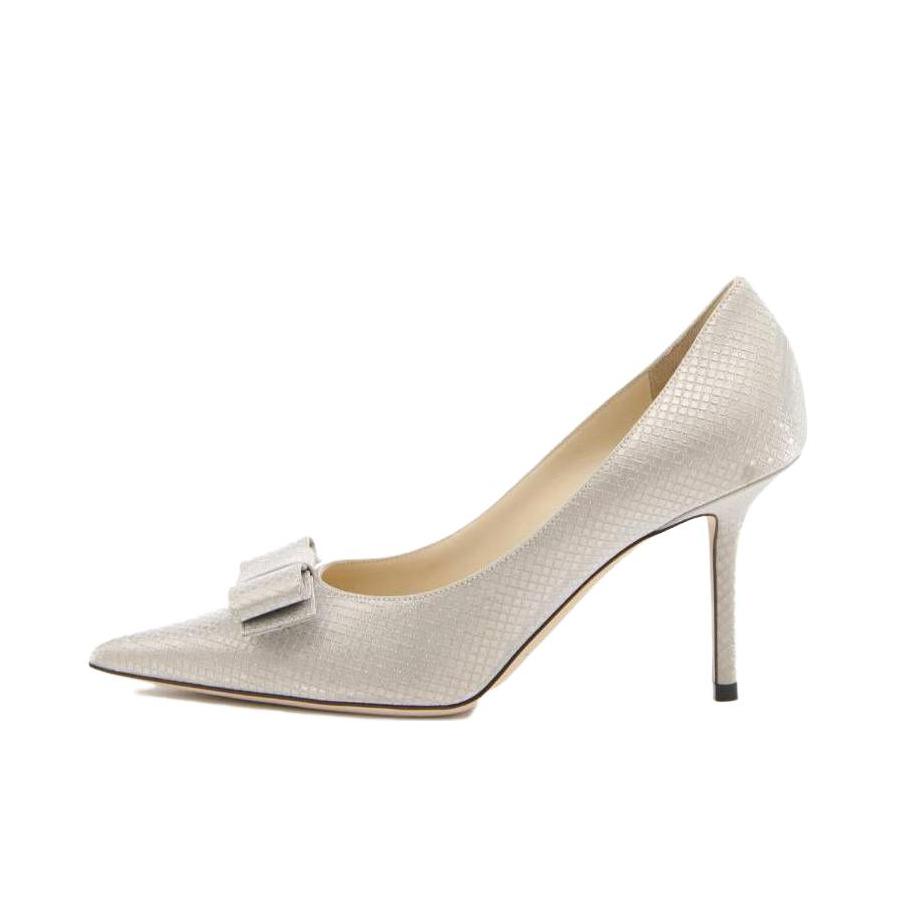 推荐商品：Jimmy Choo   舒适 百搭  简约  高跟鞋   LOVEBOW85TAICHAMPAGNE 银色