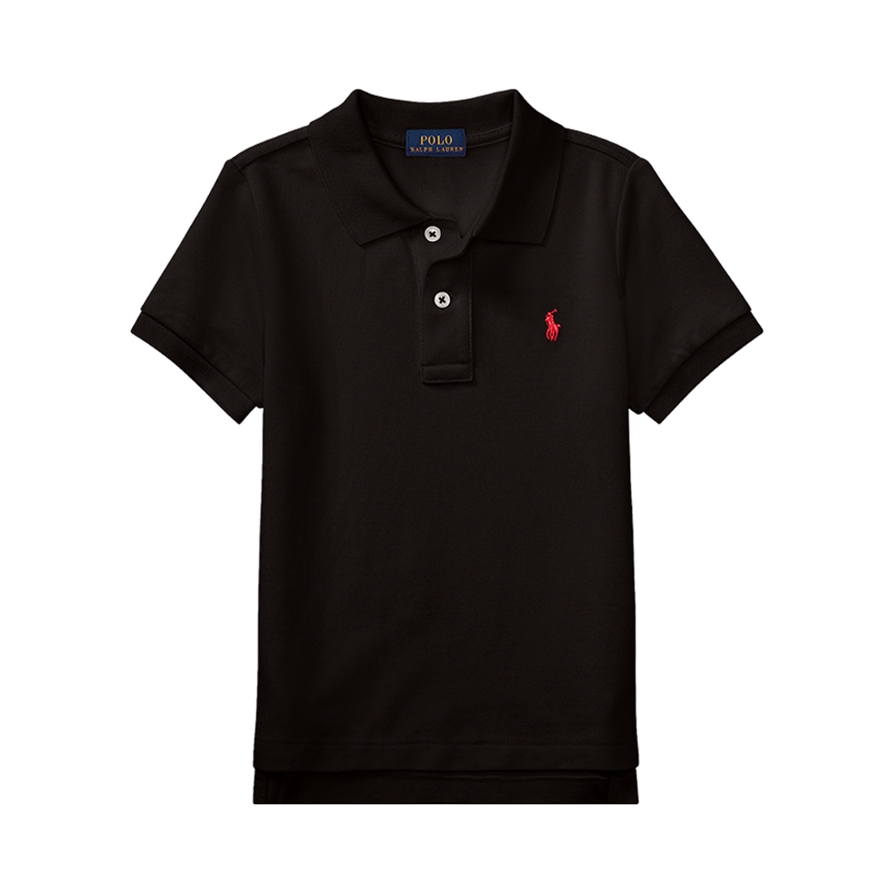 推荐商品：Ralph Lauren童装 纯棉棉质网布短袖Polo衫 男大童 RL33926 黑