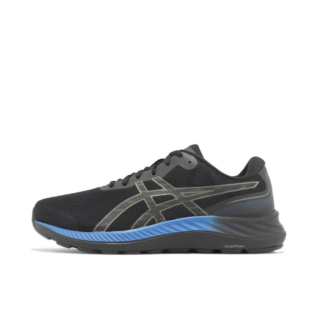 推荐商品：Asics/亚瑟士 Gel-Excite 9 减震回弹 防滑耐磨 轻便 网面透气 运动 织物 跑鞋 4E/黑色/深蓝色
