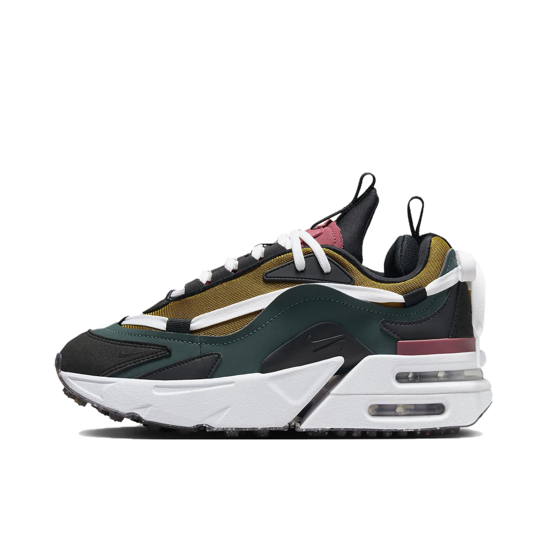 推荐商品：Nike Air Max Furyosa NRG 气垫缓震 舒适 防滑耐磨 轻便透气 拼接 运动 增高 织物 合成革 支撑 跑鞋 女款/古铜色