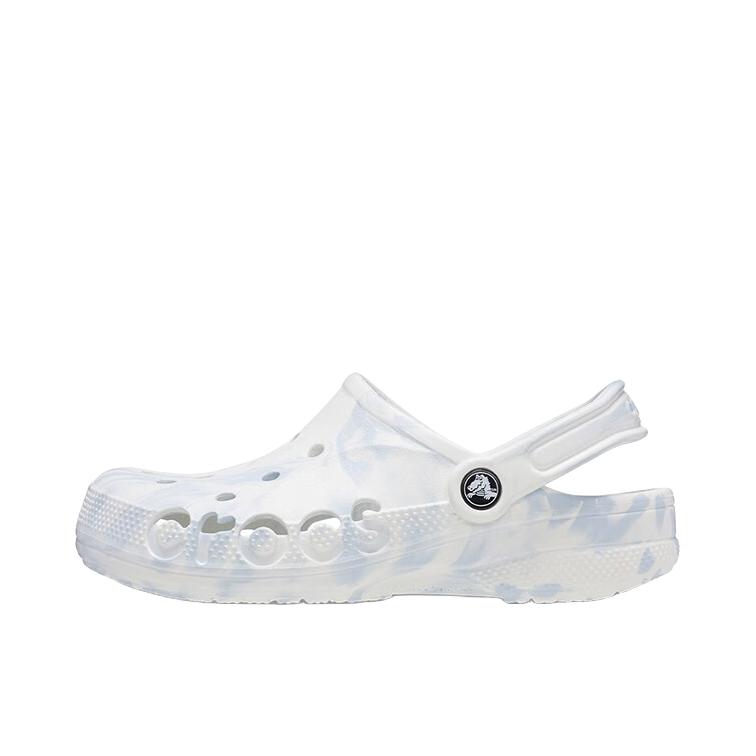 推荐商品：【檀健次同款】Crocs/卡骆驰 Baya Clog 贝雅 防滑耐磨 沙滩包头 外穿休闲 透气 运动 涉水 一脚蹬 圆头 室内外 拖鞋 洞洞鞋 凉鞋 白色/蓝色