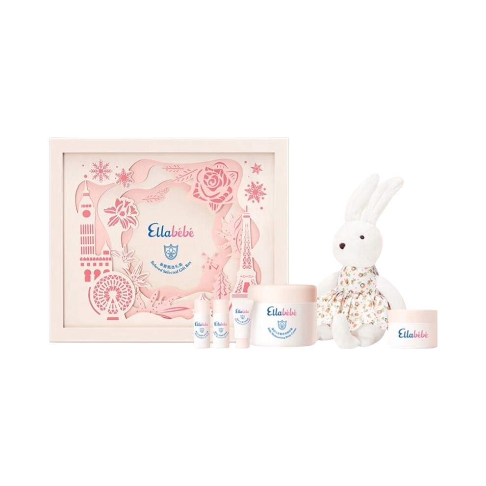 推荐商品：嗳乐蓓贝/Ellabebe 挚爱甄选安抚兔子护肤礼盒套装