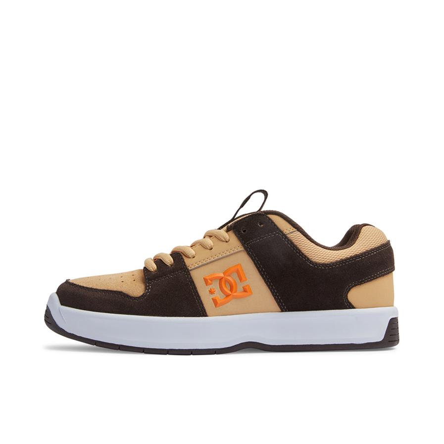 推荐商品：DC Shoes 美式复古 撞色拼接 防滑耐磨 板鞋 ADYS100668 杏色/棕色