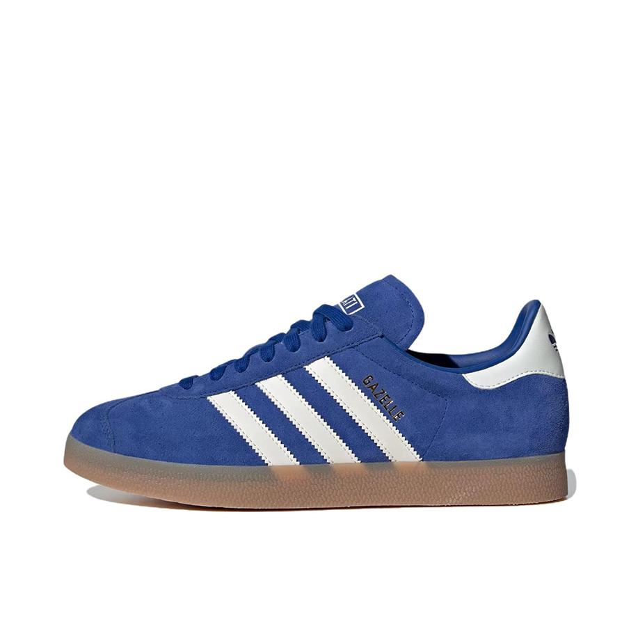 推荐商品：adidas Originals Gazelle T头鞋 德训鞋 板鞋 轻便复古薄底舒适百搭减震耐磨贴合圆头 白色/蓝色