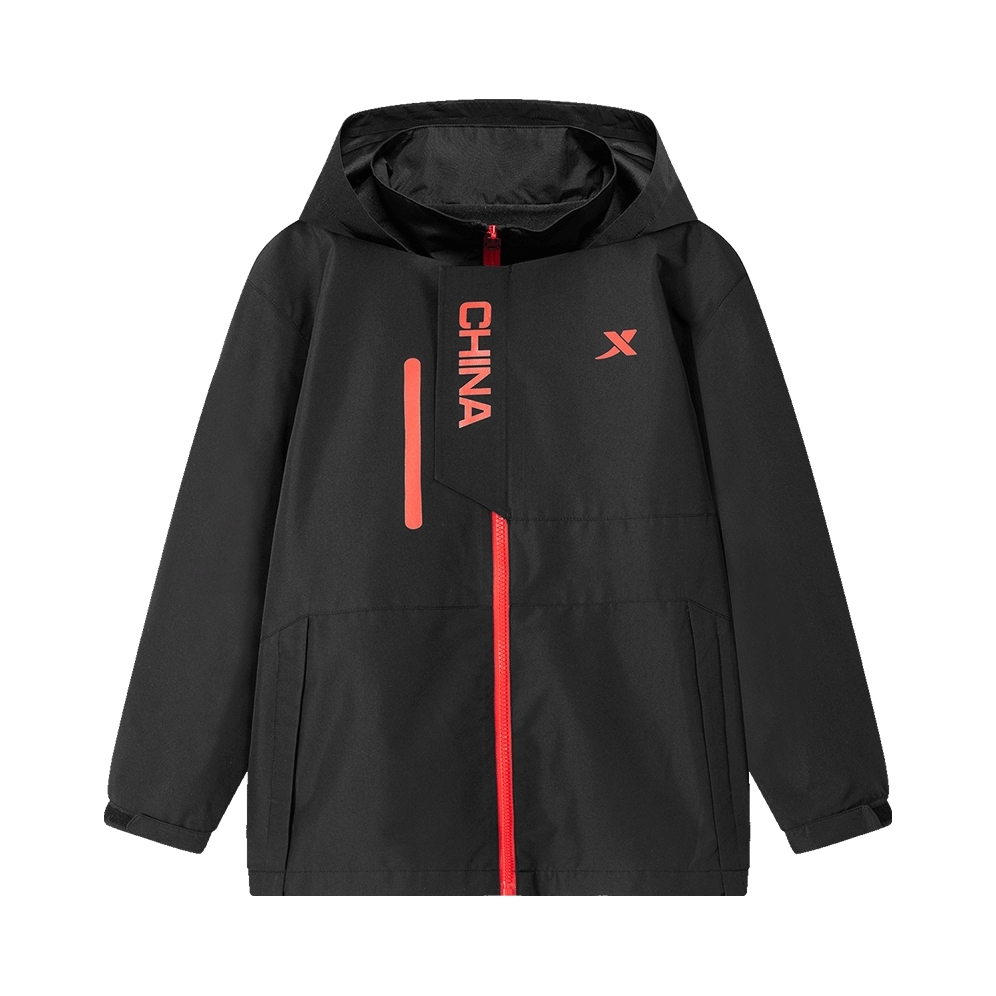 推荐商品：Xtep/特步 童装三防科技三合一防风冲锋衣 男中大童 678125339307 正黑