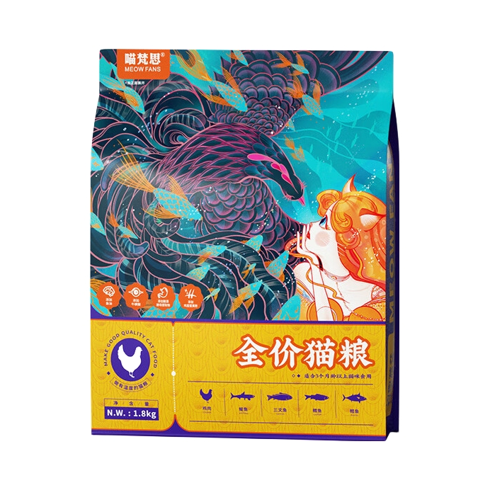 推荐商品：喵梵思 海辰系列鸡肉味全价全期 膨化猫粮 营养均衡护肤美毛促消化