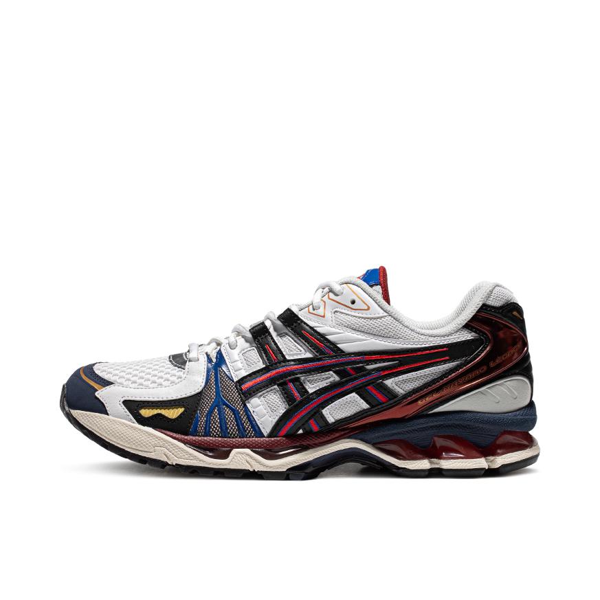 推荐商品：Asics/亚瑟士 Gel-Kayano Legacy 跑鞋 防滑耐磨减震轻便透气复古百搭时尚休闲织物 周年款/红色/白色