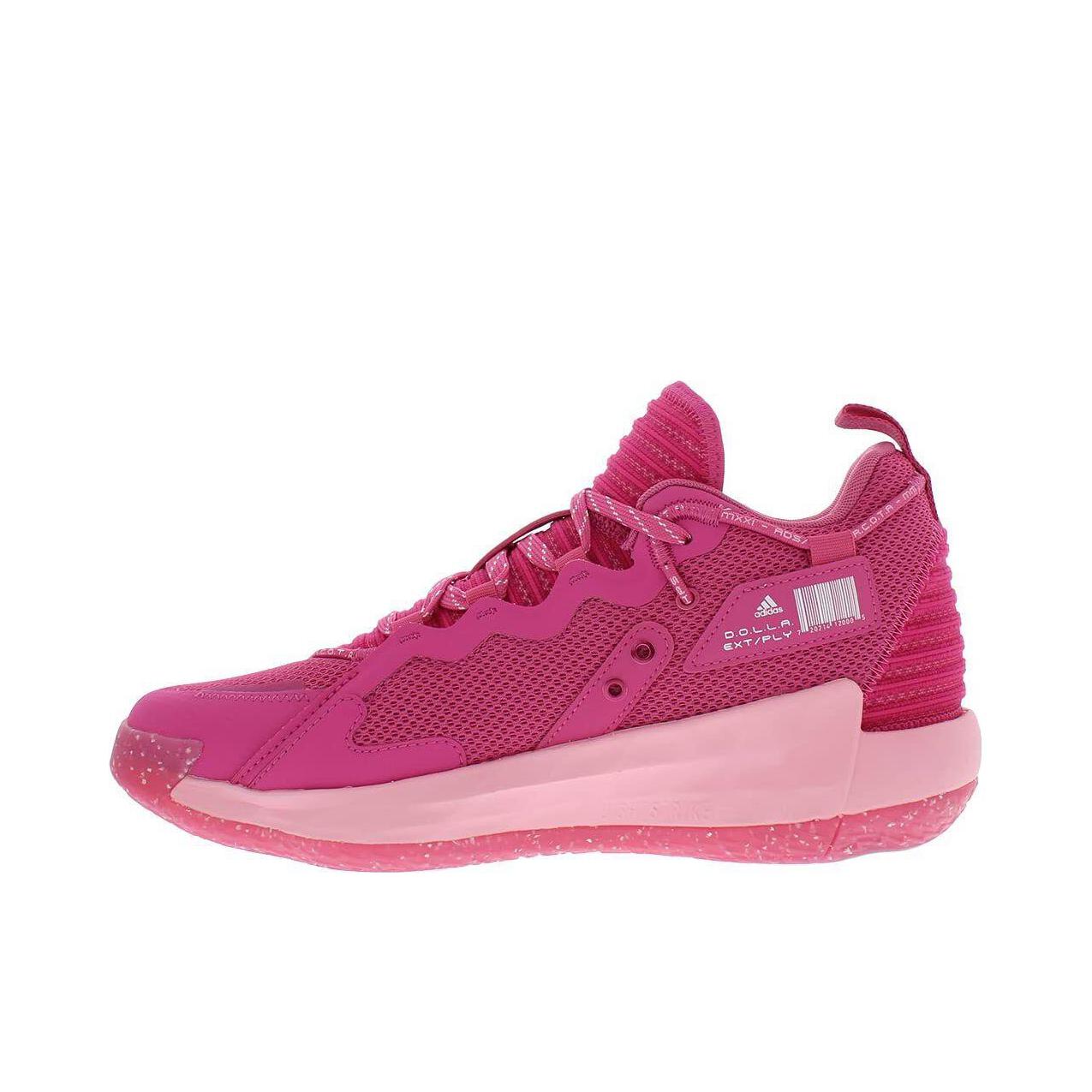 推荐商品：adidas Dame 7 Extply 利拉德 防滑耐磨 圆头 篮球鞋 粉色 