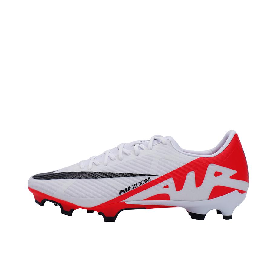 推荐商品：Nike Zoom Mercurial Vapor 15 Academy FG/MG 中端 胶质混钉 多场地 圆头织物包裹性抗冲击 足球鞋 仓白色/红色