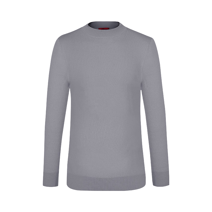 推荐商品：JODOLL/乔顿 纯羊毛商务圆领毛衣 H255Z88750 灰（半高领）