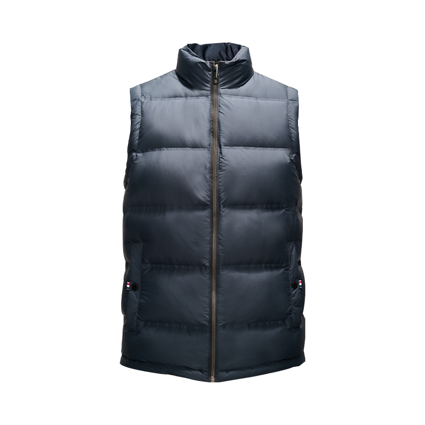 推荐商品：JODOLL/乔顿 保暖白鸭绒立领马甲 J233M95376 蓝