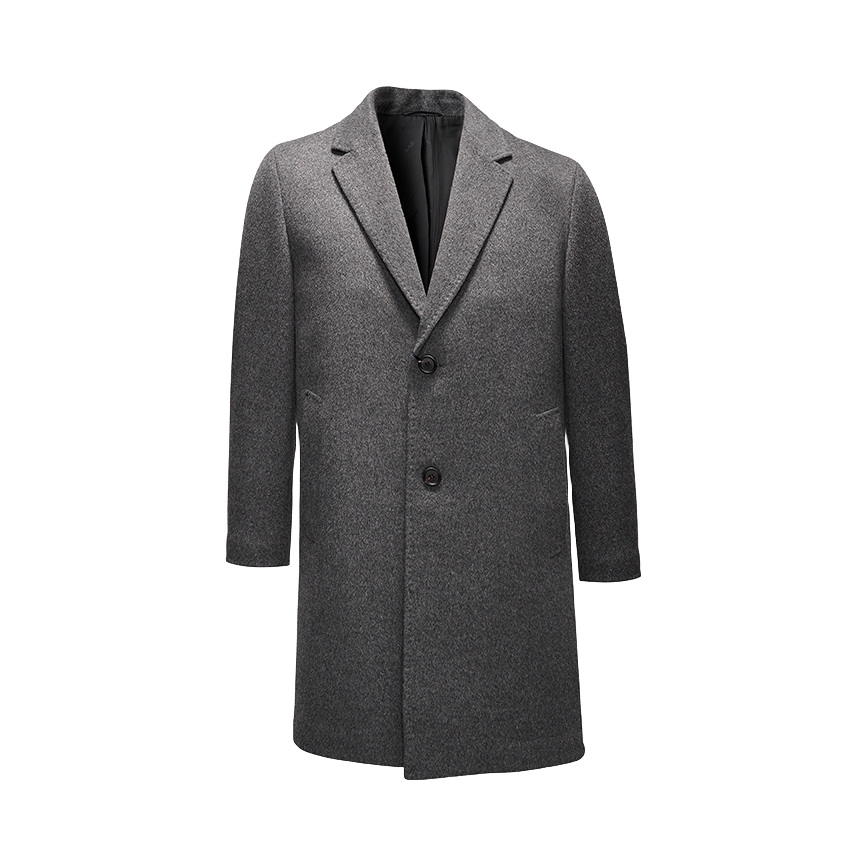 推荐商品：JODOLL/乔顿  纯羊绒商务长款毛呢外套 J355D93008 深灰