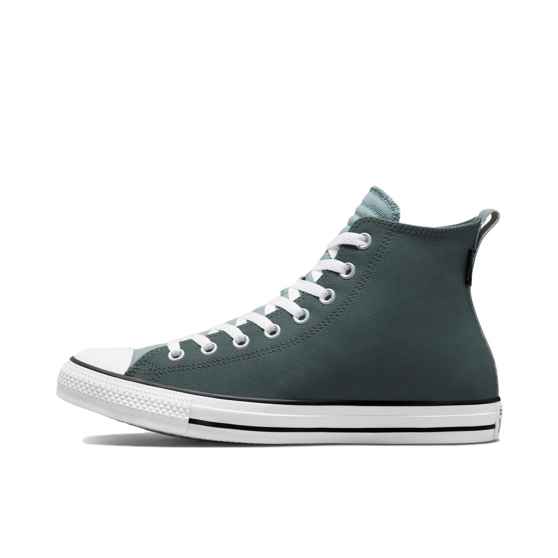推荐商品：Converse/匡威 Chuck Taylor All Star 帆布鞋 常青款轻便防滑耐磨百搭复古圆头减震贴合高帮 青色/白色