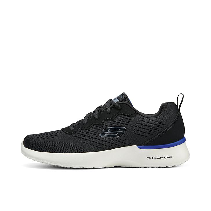 推荐商品：Skechers/斯凯奇 Skech-Air Dynamight 舒适耐磨 缓震回弹 网面透气 软底 运动休闲鞋 蓝色/黑色