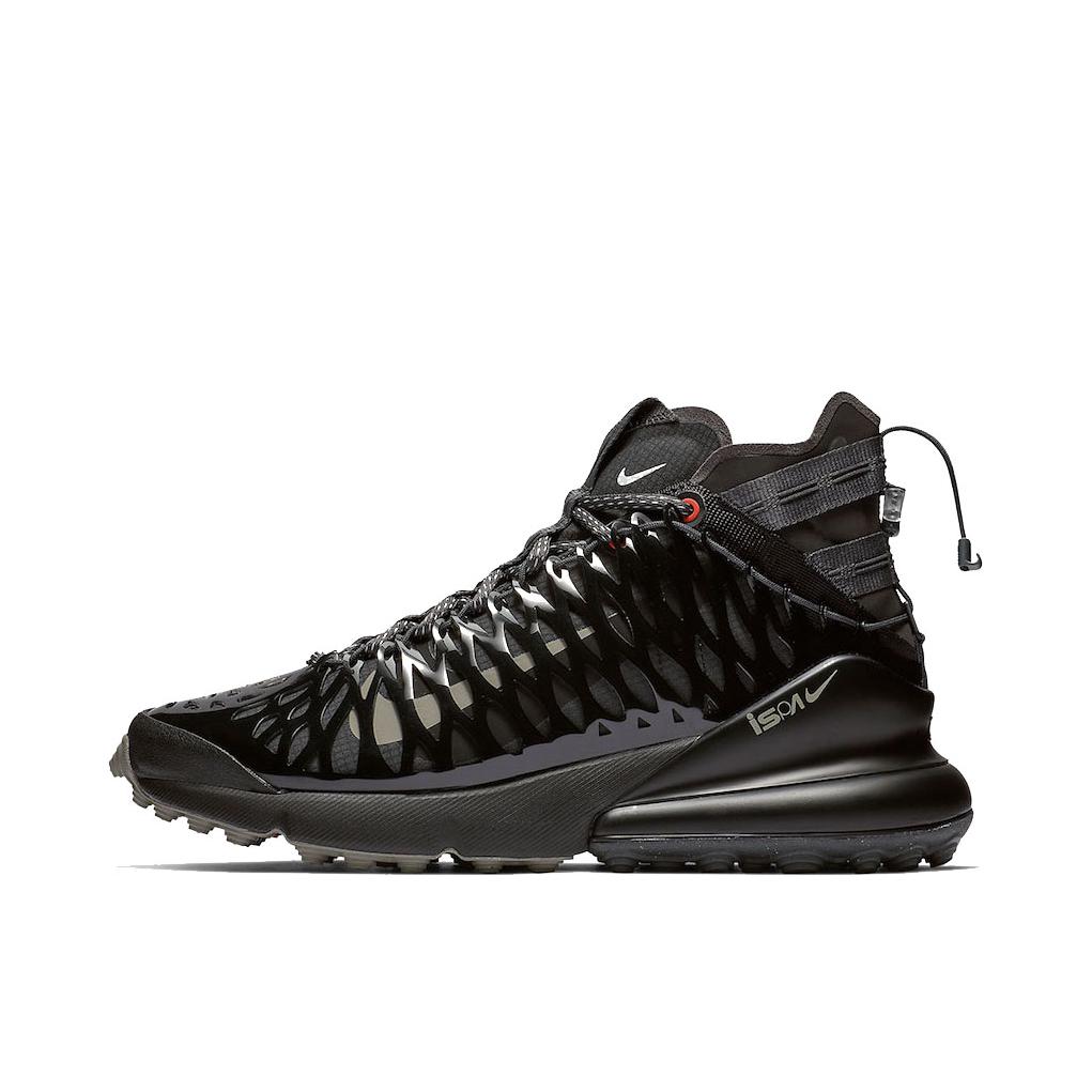 推荐商品：Nike Air Max 270 ISPA 防滑轻便 休闲 高帮 跑鞋 Black/Anthracite 黑色