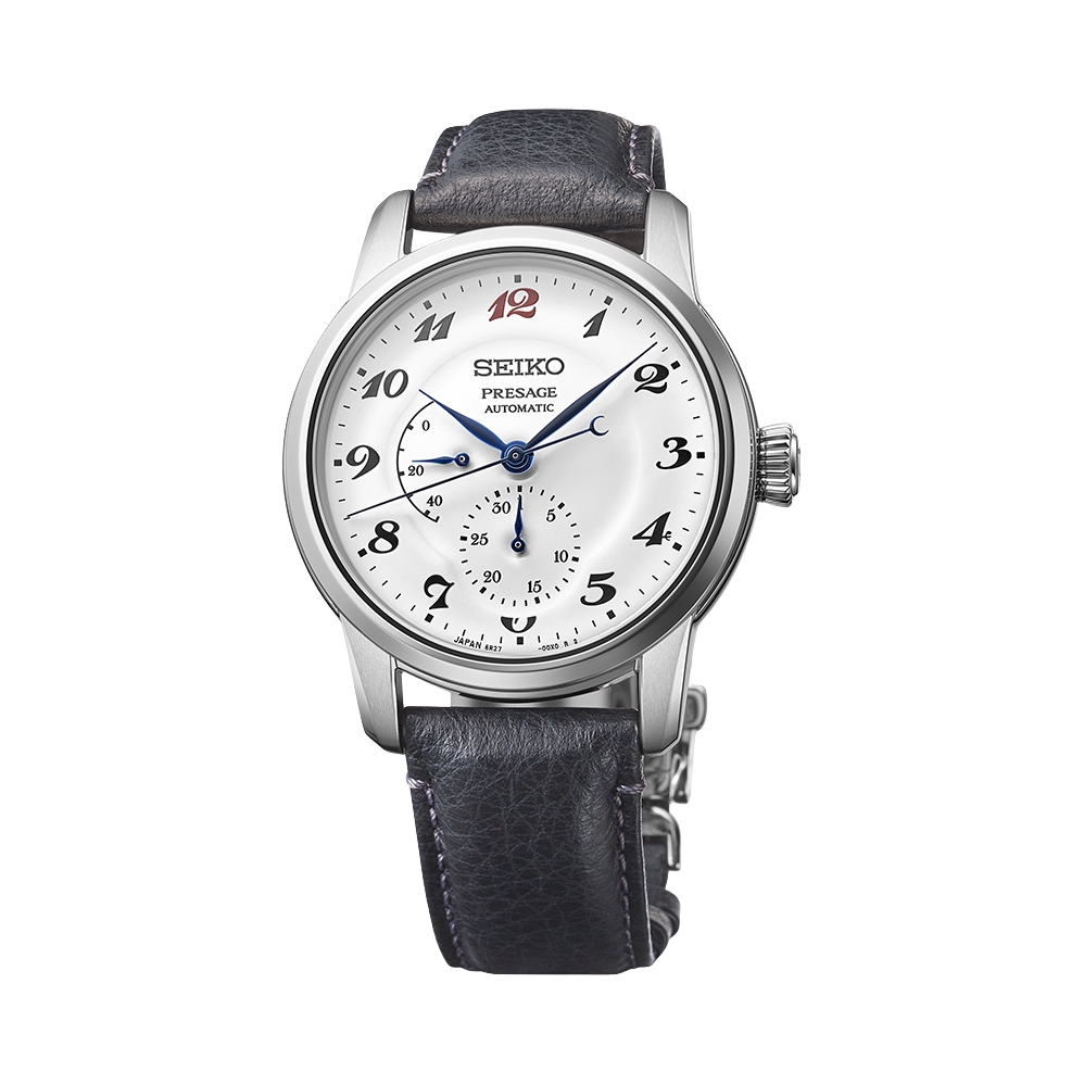推荐商品：【110周年纪念限量款】Seiko/精工 珐琅工艺皮革表带自动机械男士手表
