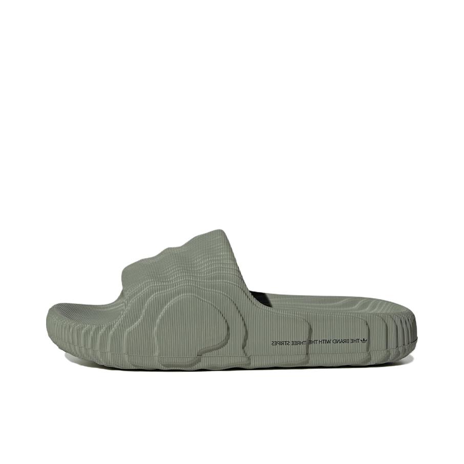 推荐商品：adidas Original Adilette 22 防滑耐磨 舒适轻便 百搭 一字 外穿 拖鞋 女款/绿色