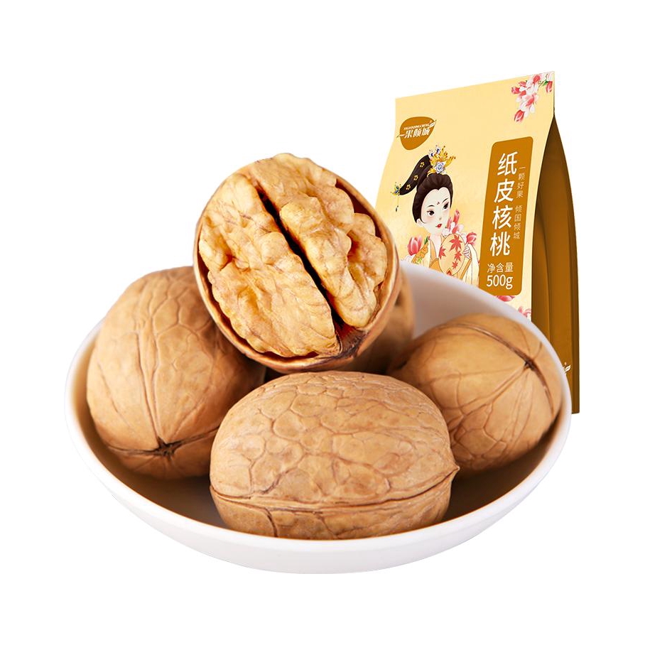 推荐商品：一果倾城 纸皮核桃 袋装
