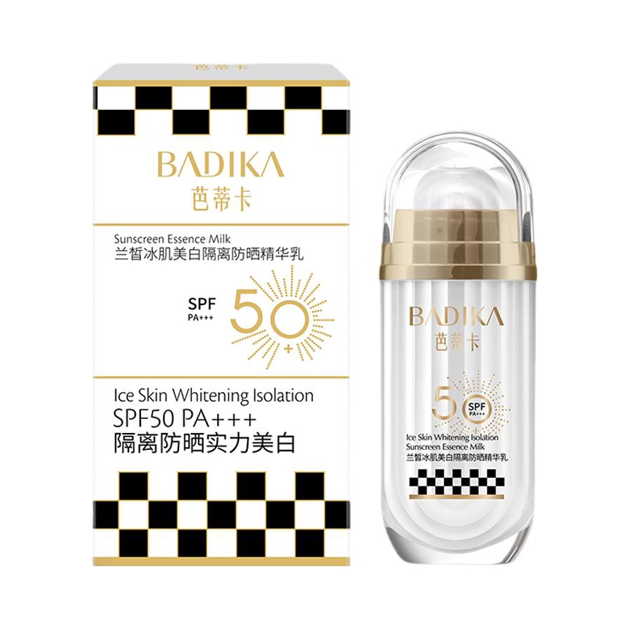 推荐商品：芭蒂卡 兰皙冰肌美白隔离防晒精华乳 SPF50+/PA+++