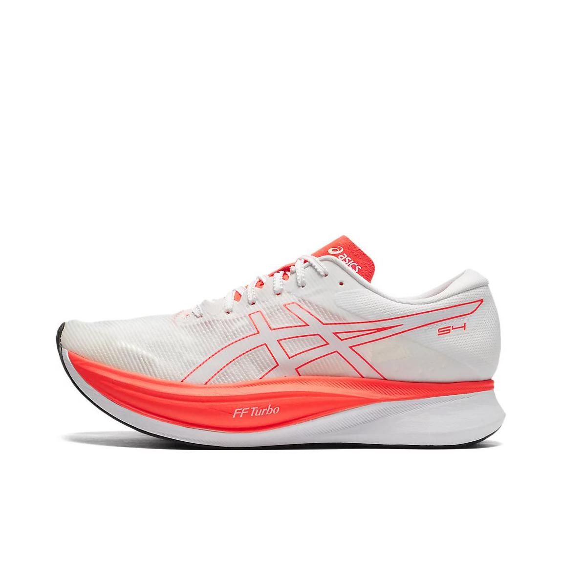 推荐商品：Asics/亚瑟士 S4 跑鞋 防滑耐磨舒适透气减震回弹百搭潮流碳板 橙色/白色