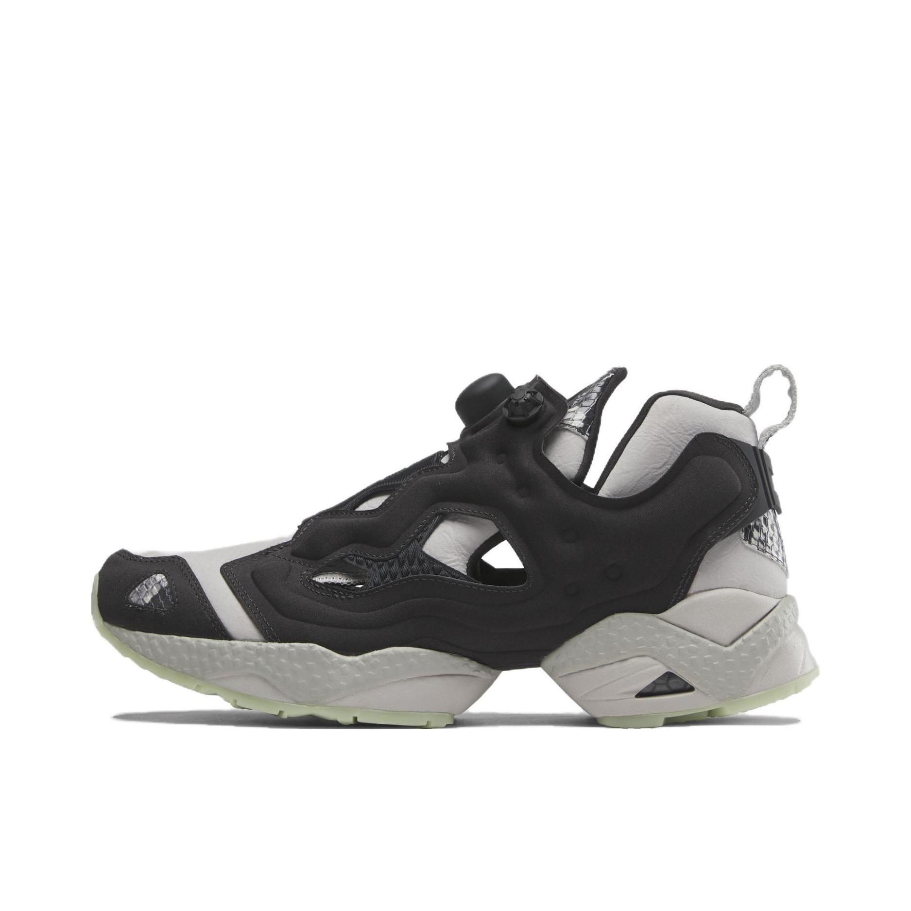推荐商品：Reebok/锐步 Instapump Fury 95 跑鞋 防滑耐磨减震透气舒适百搭潮流休闲一脚蹬合成革织物机能风轻便 Harry Potter联名/黑色/白色