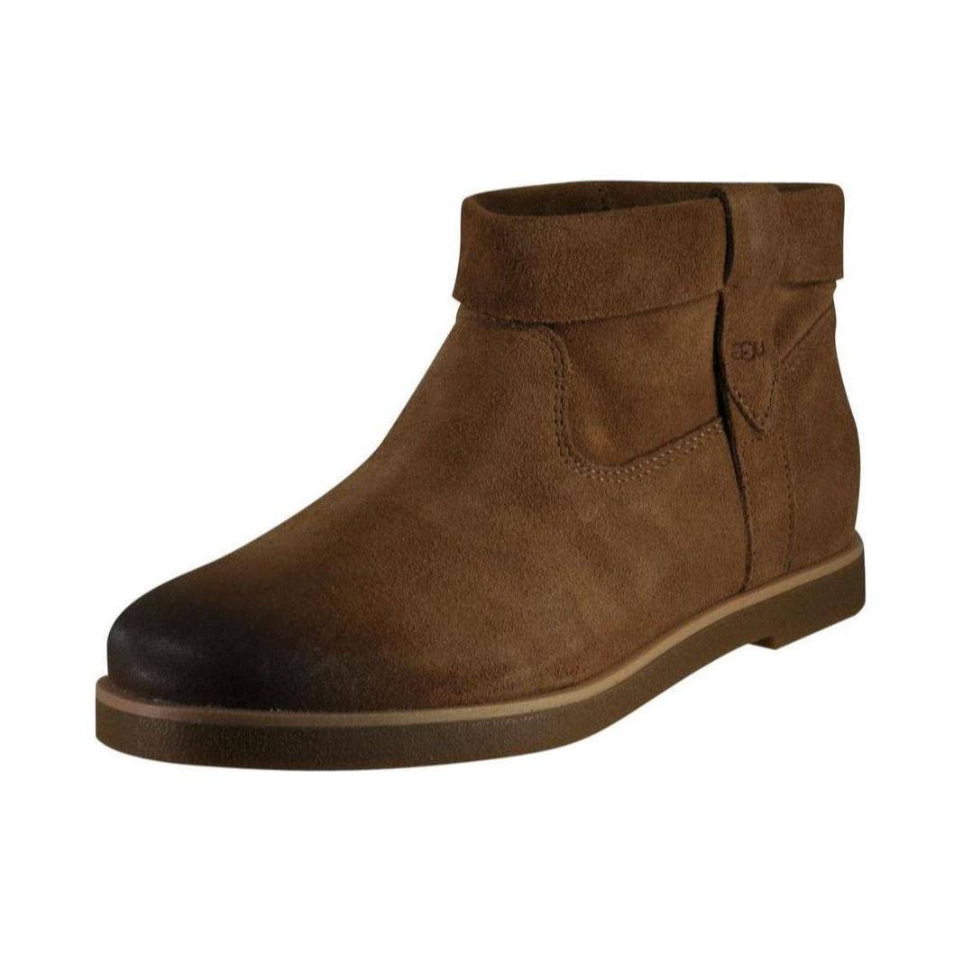推荐商品：UGG Josefene 绒面 圆头 套穿 时装靴 栗色
