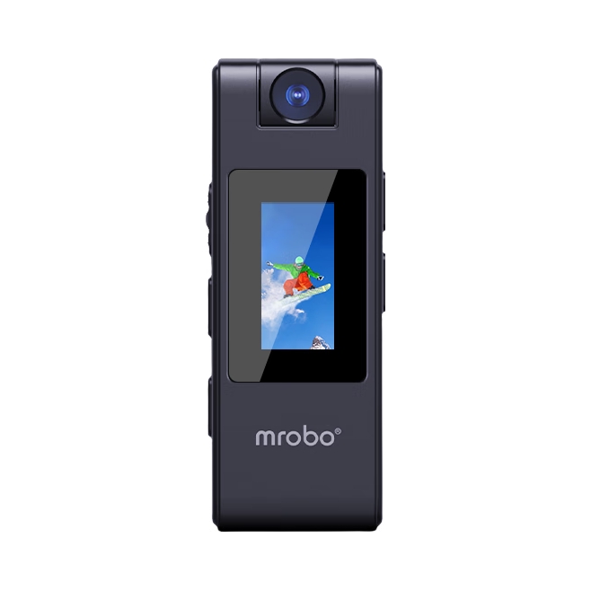 推荐商品：mrobo/美博 D8 录音笔 红外夜视 影音同步 背夹设计 智能转录 高清降噪 家用监控 户外运动