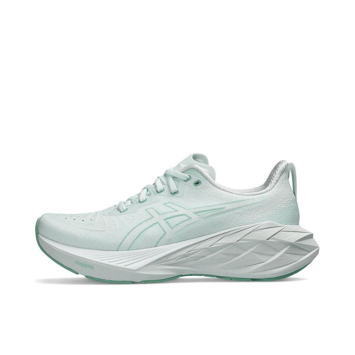 推荐商品：Asics/亚瑟士 Novablast 4 跑鞋 防滑耐磨缓震回弹舒适排汗透气织物长跑夜跑 女款/浅薄荷