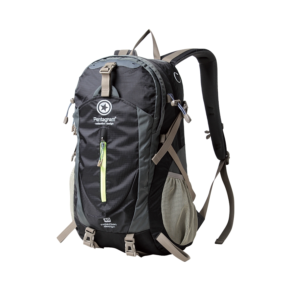 推荐商品：pentagram/五角星 大容量休闲户外防泼登山徒步双肩包