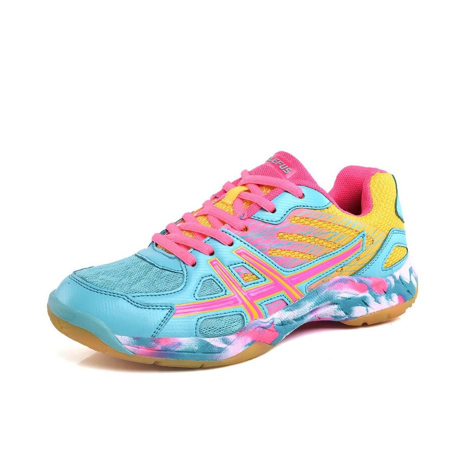 推荐商品：LEFUS/雷弗斯 防滑耐磨 减震透气 网面 羽毛球鞋 绿色