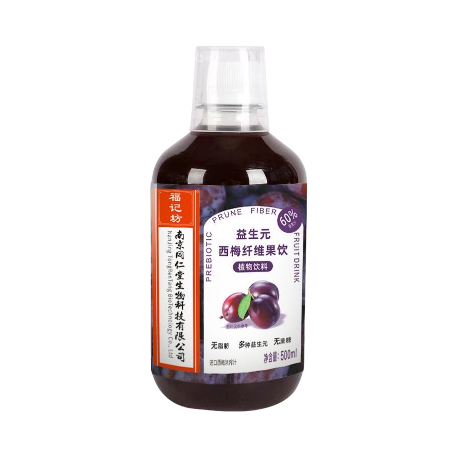推荐商品：南京同仁堂 福记坊益生元西梅纤维果饮