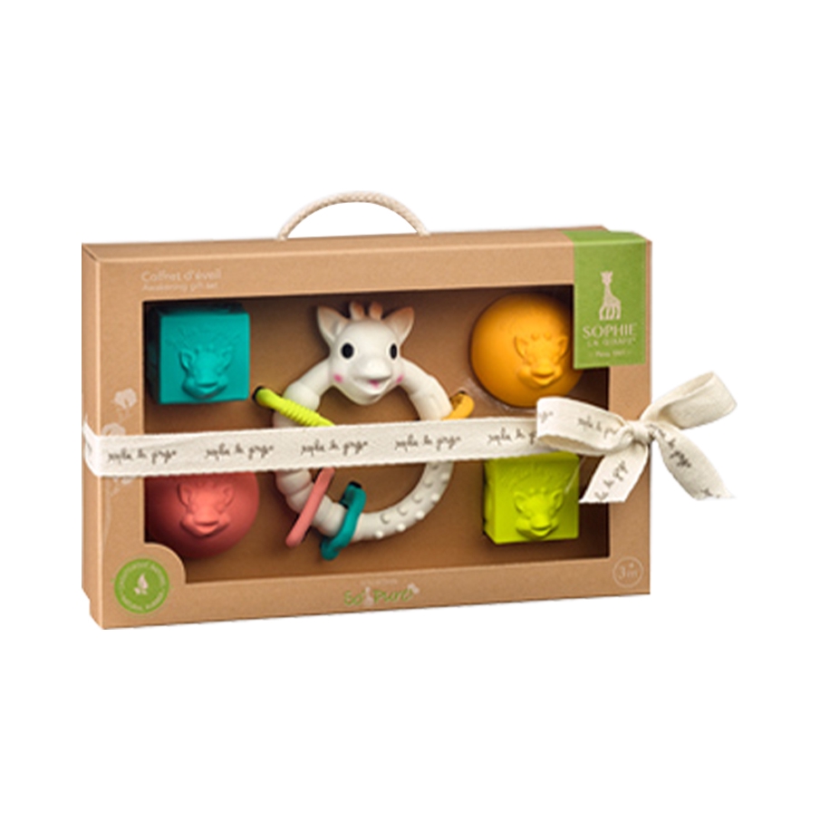 推荐商品：苏菲长颈鹿/Sophie la girafe 天然乳胶宝宝牙胶防吃手双环抓握圆环小月龄