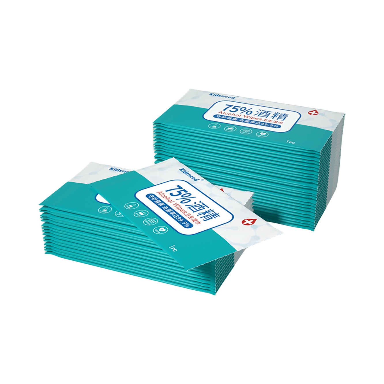 推荐商品：柯斯德尼/kidsneed 75度酒精湿巾家用消毒杀菌小学生