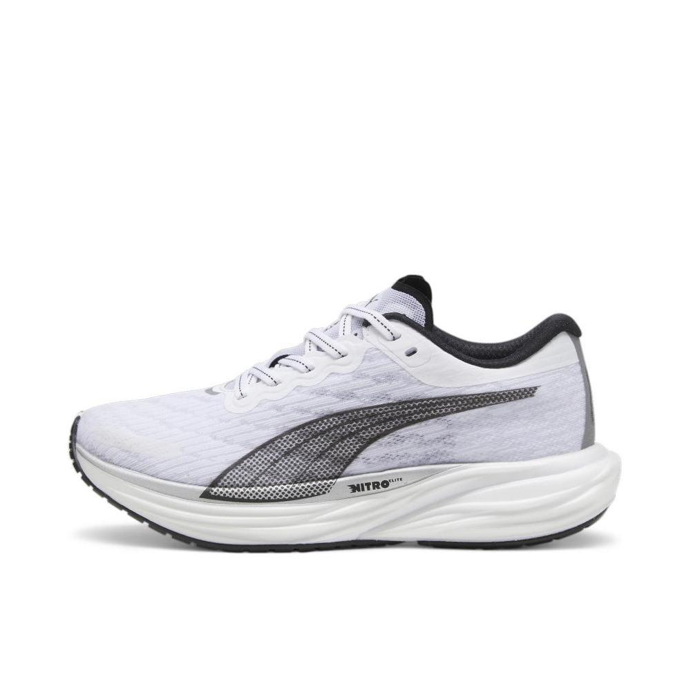 推荐商品：Puma/彪马 Deviate Nitro 2 氮气科技 缓震轻便 防滑耐磨 舒适 网面透气 支撑 碳板 马拉松 跑鞋 女款/白色